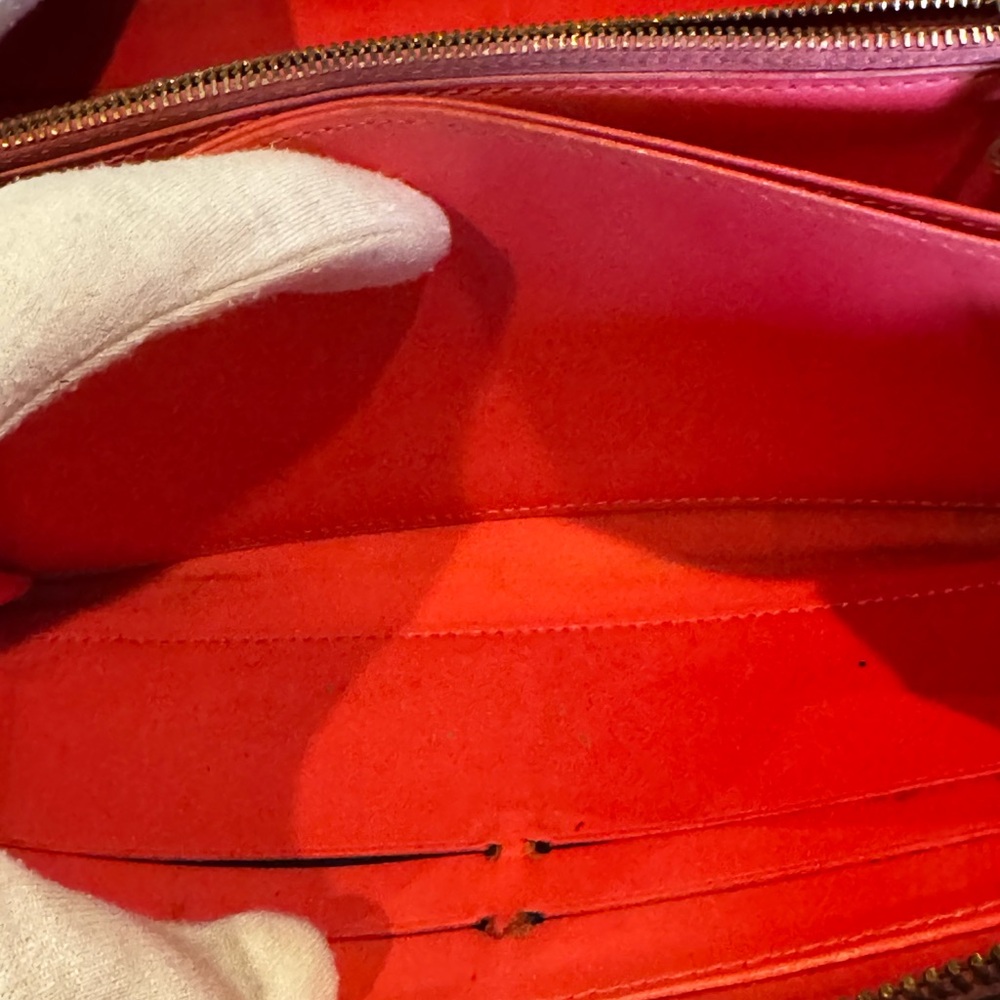Louis Vuitton Monogram Vernis Zippy Zip Around Long Wallet/converted handpainted - Picture 13 of 15